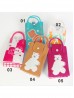 Large Capacity Super Soft Statement Knitted Cellphone Bag W Strap (Cat Button Closure)